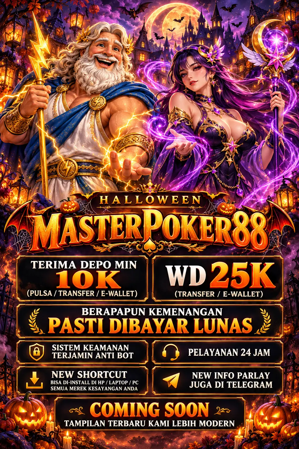 Banner Halloween MASTERPOKER88